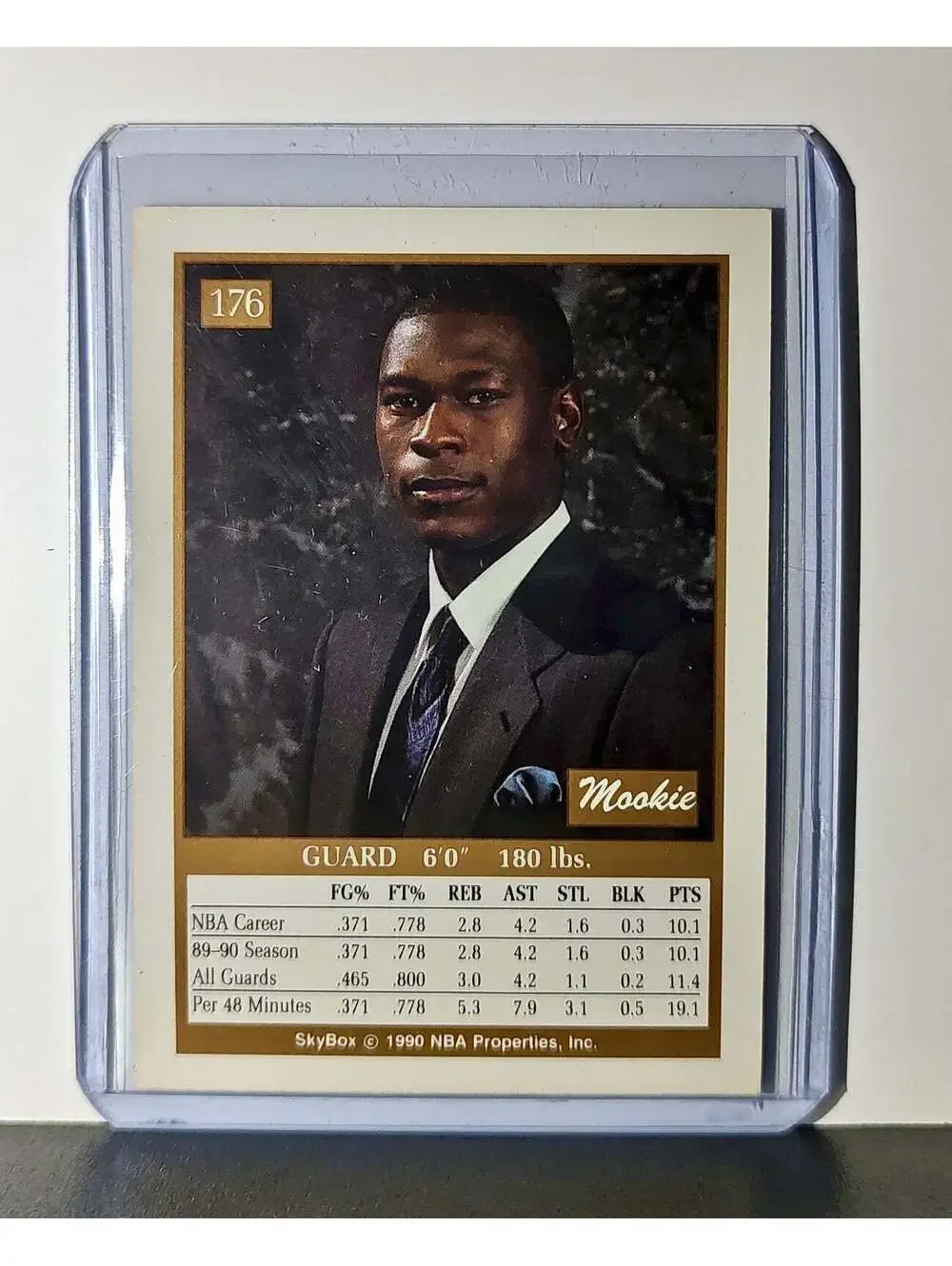 Mookie Blaylock 1990 Skybox NBA #176 Card New York Nets